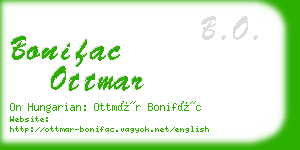 bonifac ottmar business card